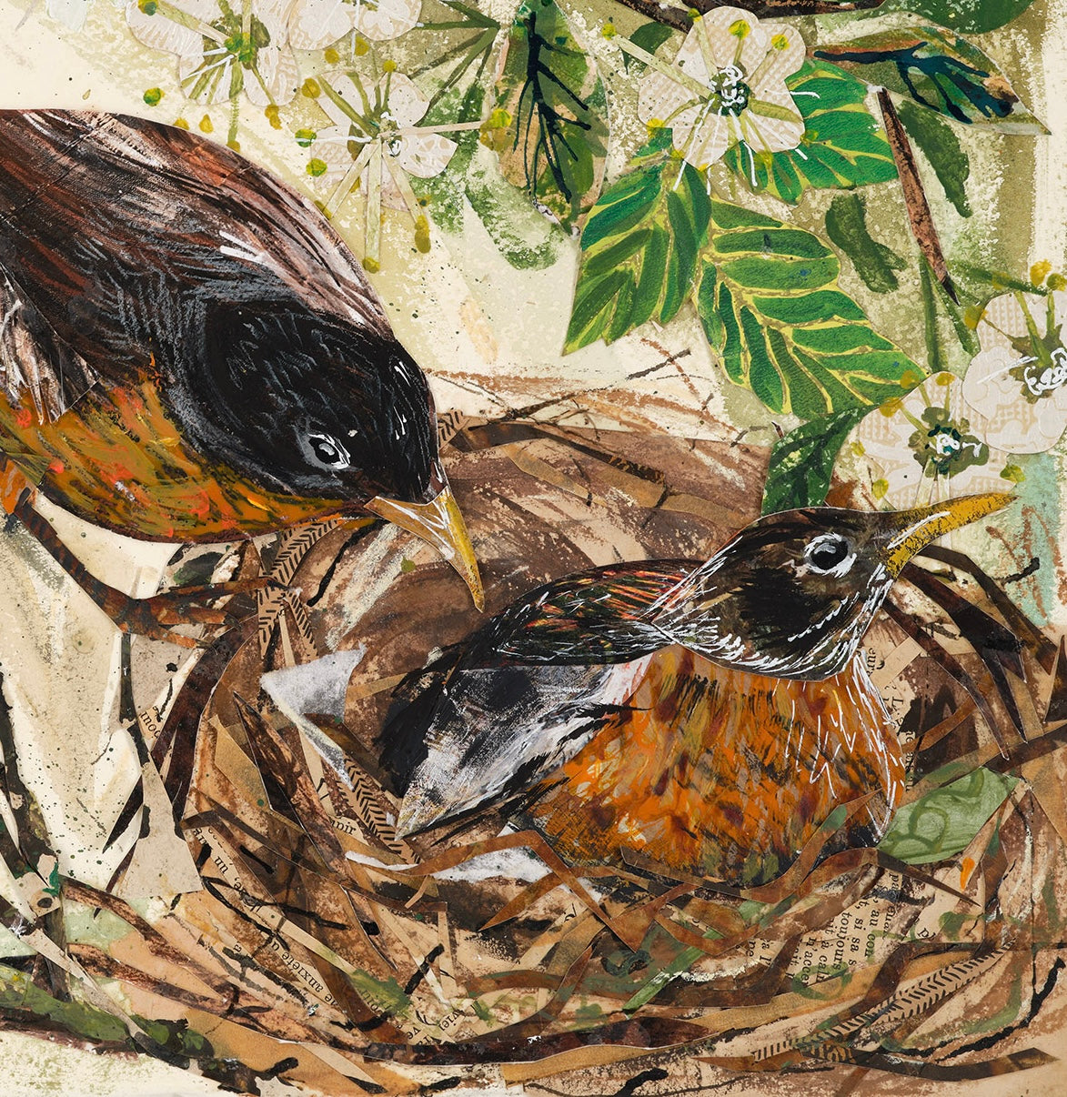 Nesting Robins- Fine Art Giclée Print