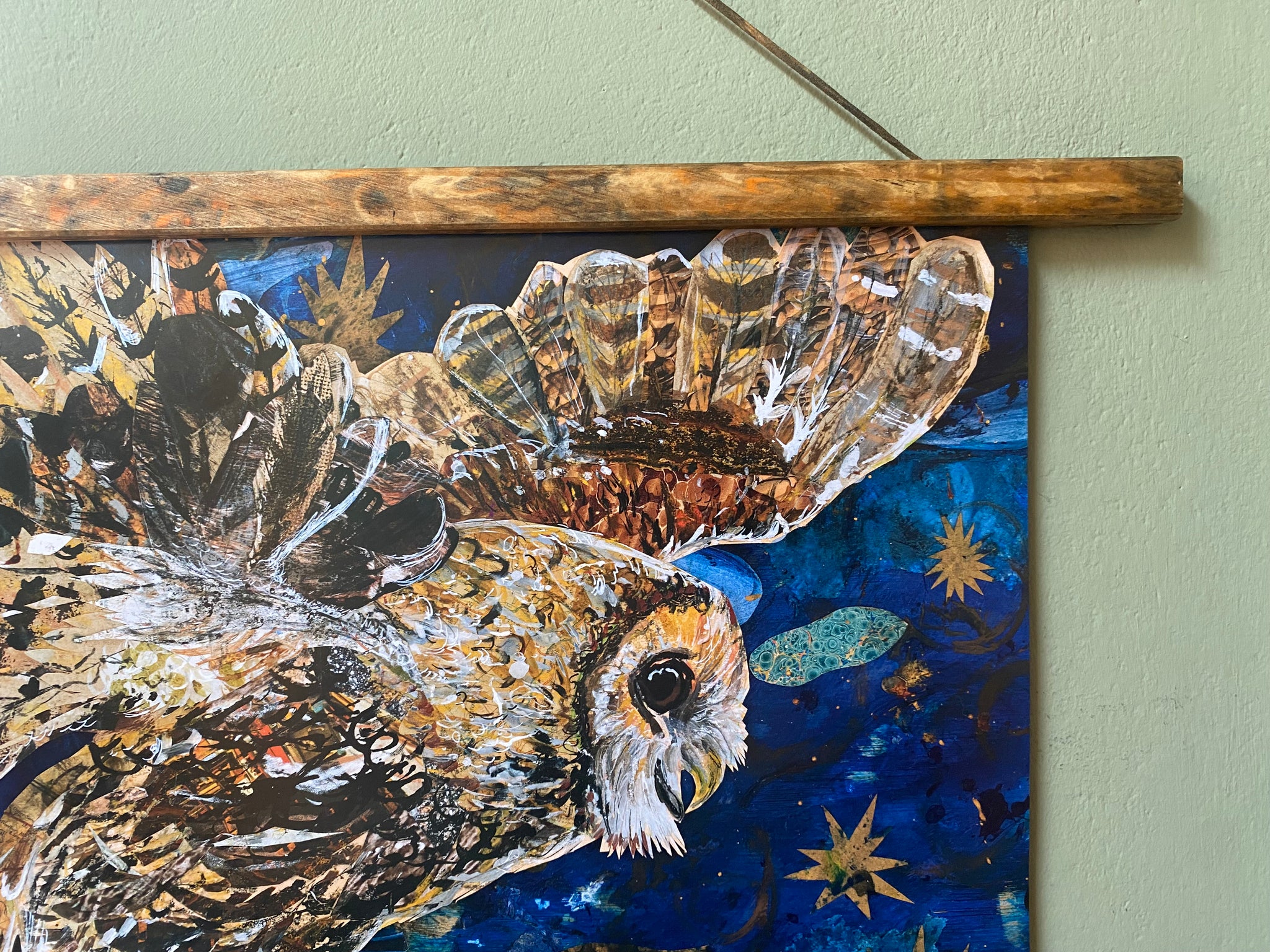 A3 Night owl art print