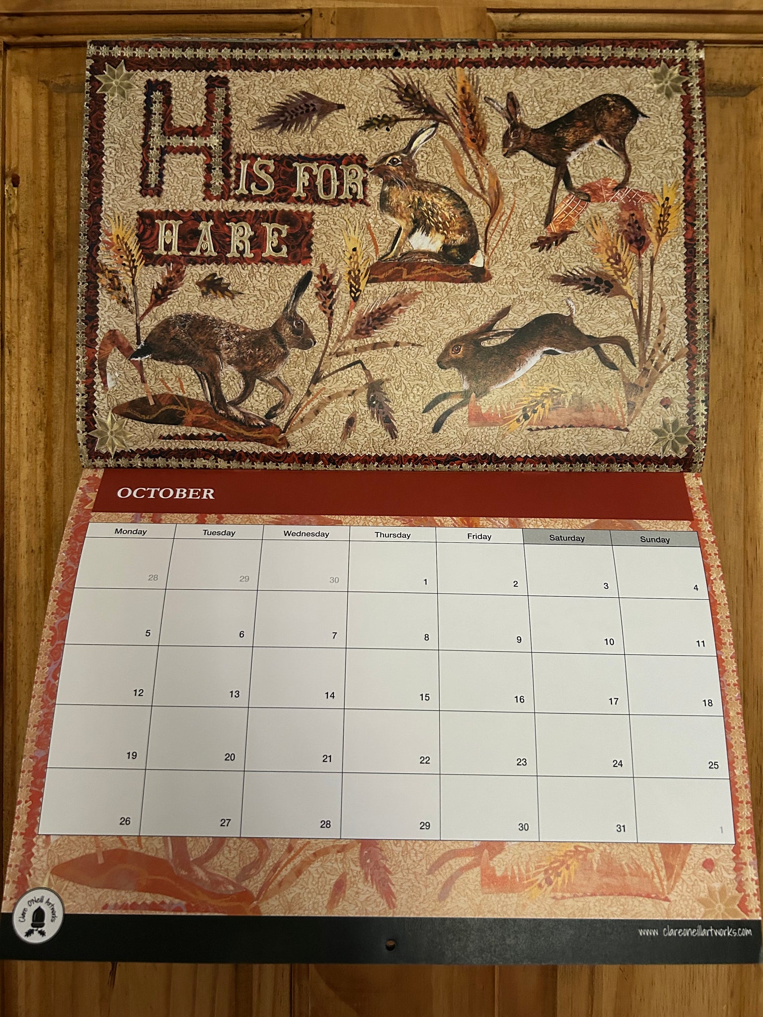 2026 A4 nature inspired booklet style calendar