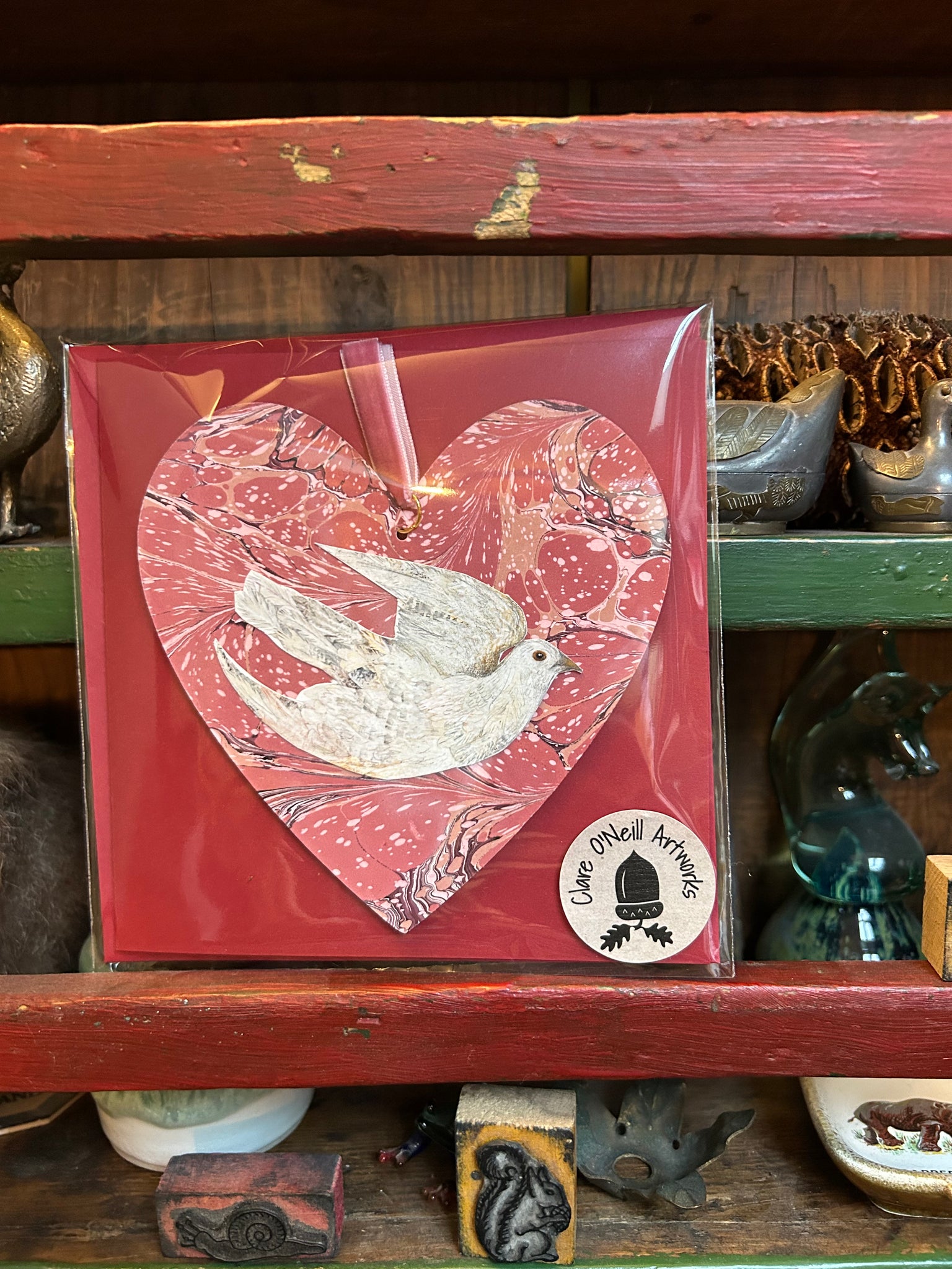 Handmade heart decoration