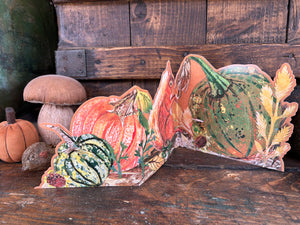 Pumpkin Patch Fold out trifold greeting card.
