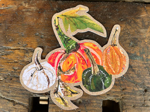 Pumpkin custom cut postcard