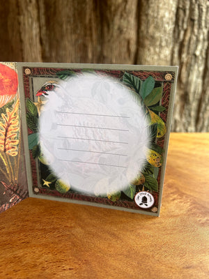 The Four Seasons Fold out concertina greeting card.