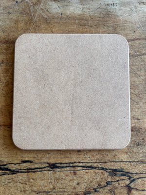 Winter Hare-High Gloss Hardback Coaster