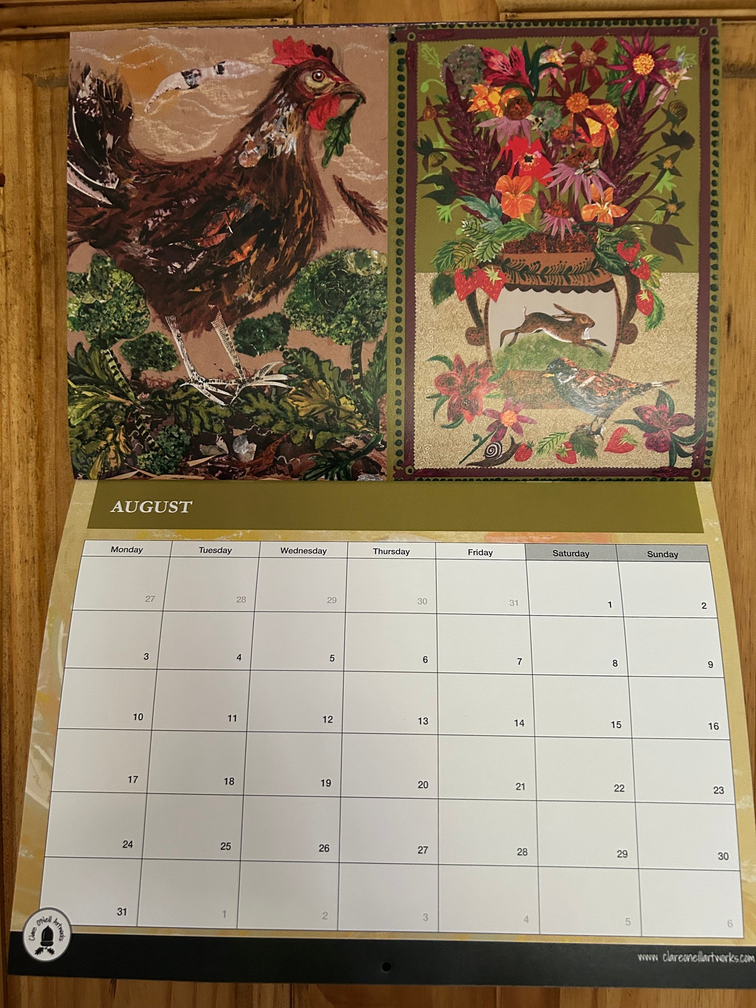 2026 A4 nature inspired booklet style calendar