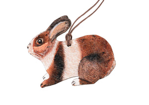 Bunny wooden decoration