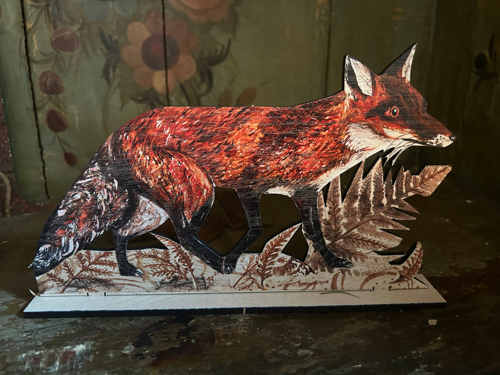 Mr Foxy wooden Ornament
