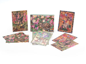 Beautiful blooms set of 8 postcards and envelopes