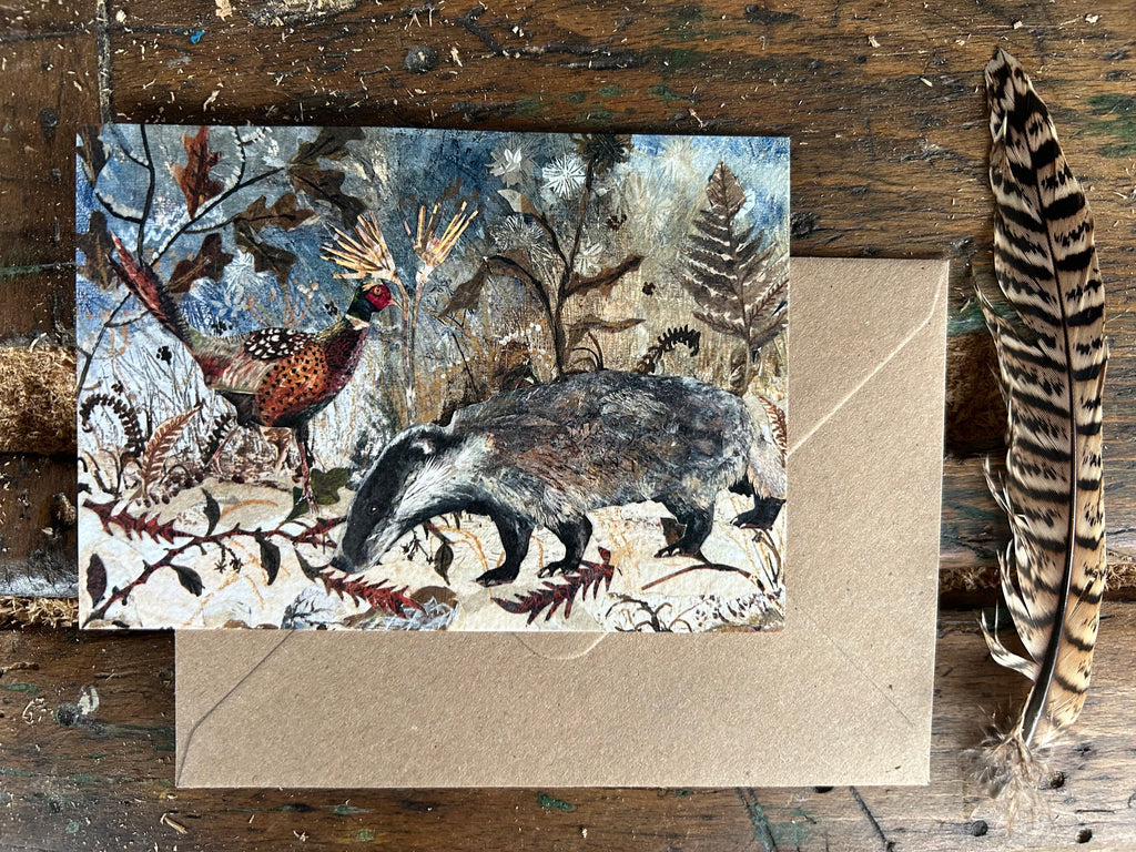 A6 Winter Wildlife postcard