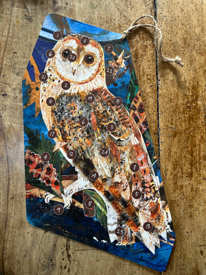 Woodland Owl die cut Advent Calendar