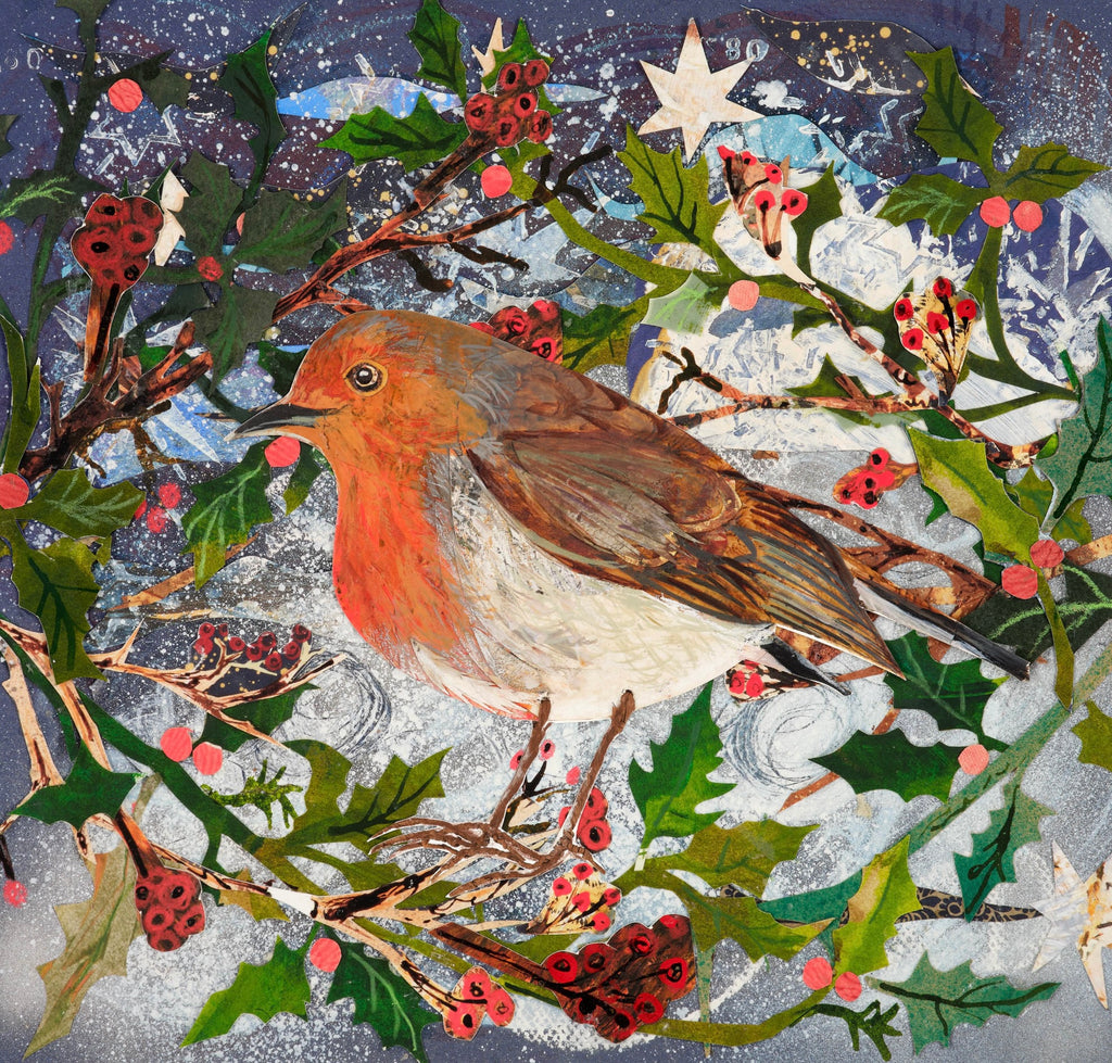 Festive Robin- Fine Art Giclée Print