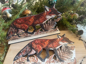 Mr Foxy wooden Ornament