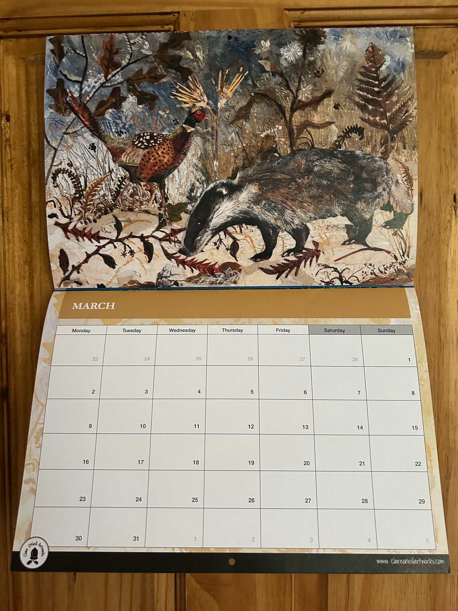 2026 A4 nature inspired booklet style calendar