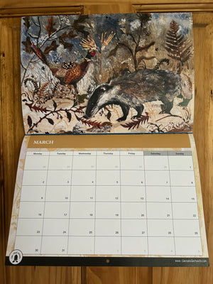 2026 A4 nature inspired booklet style calendar