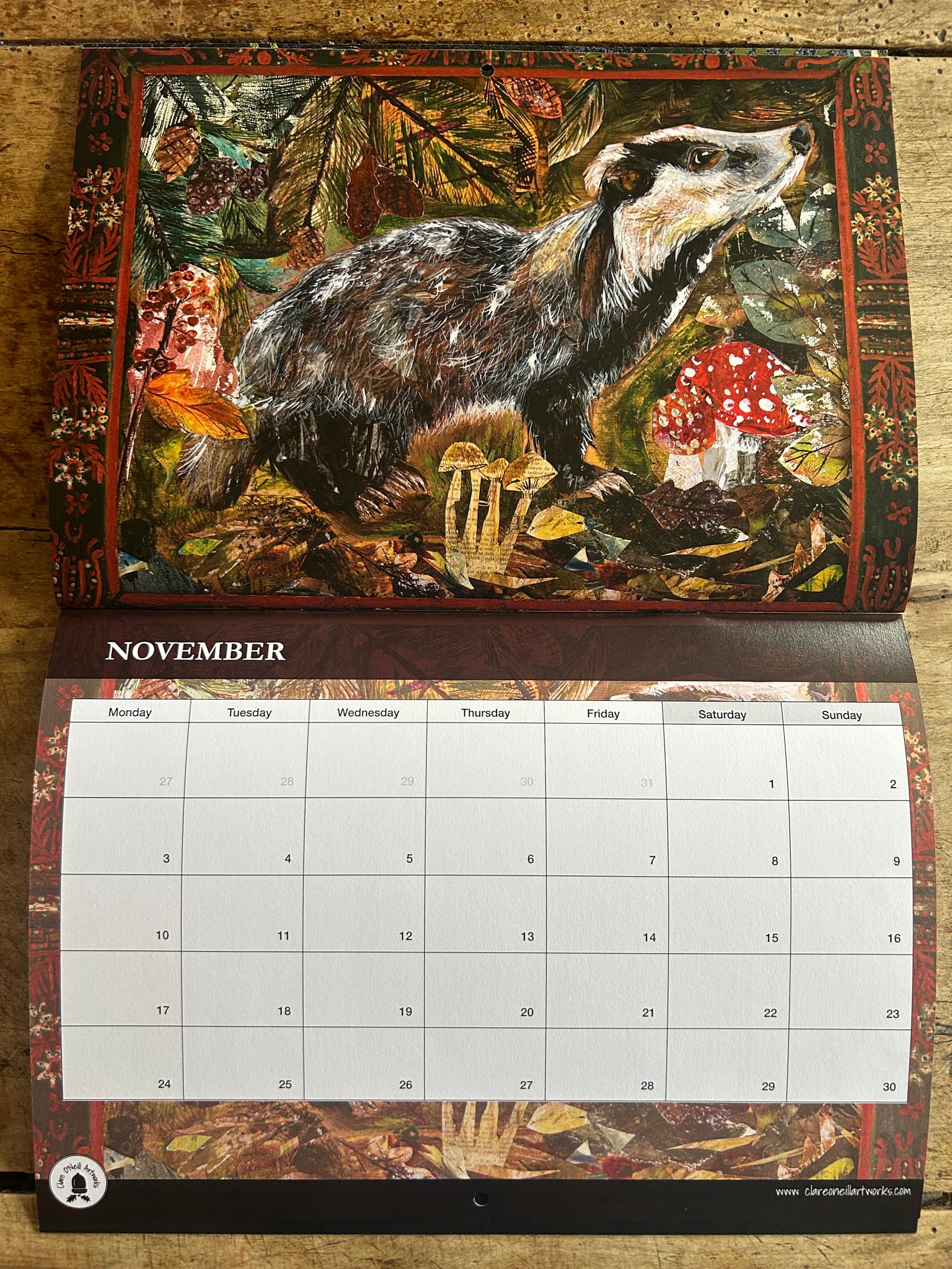 2025 Nature inspired booklet style calendar