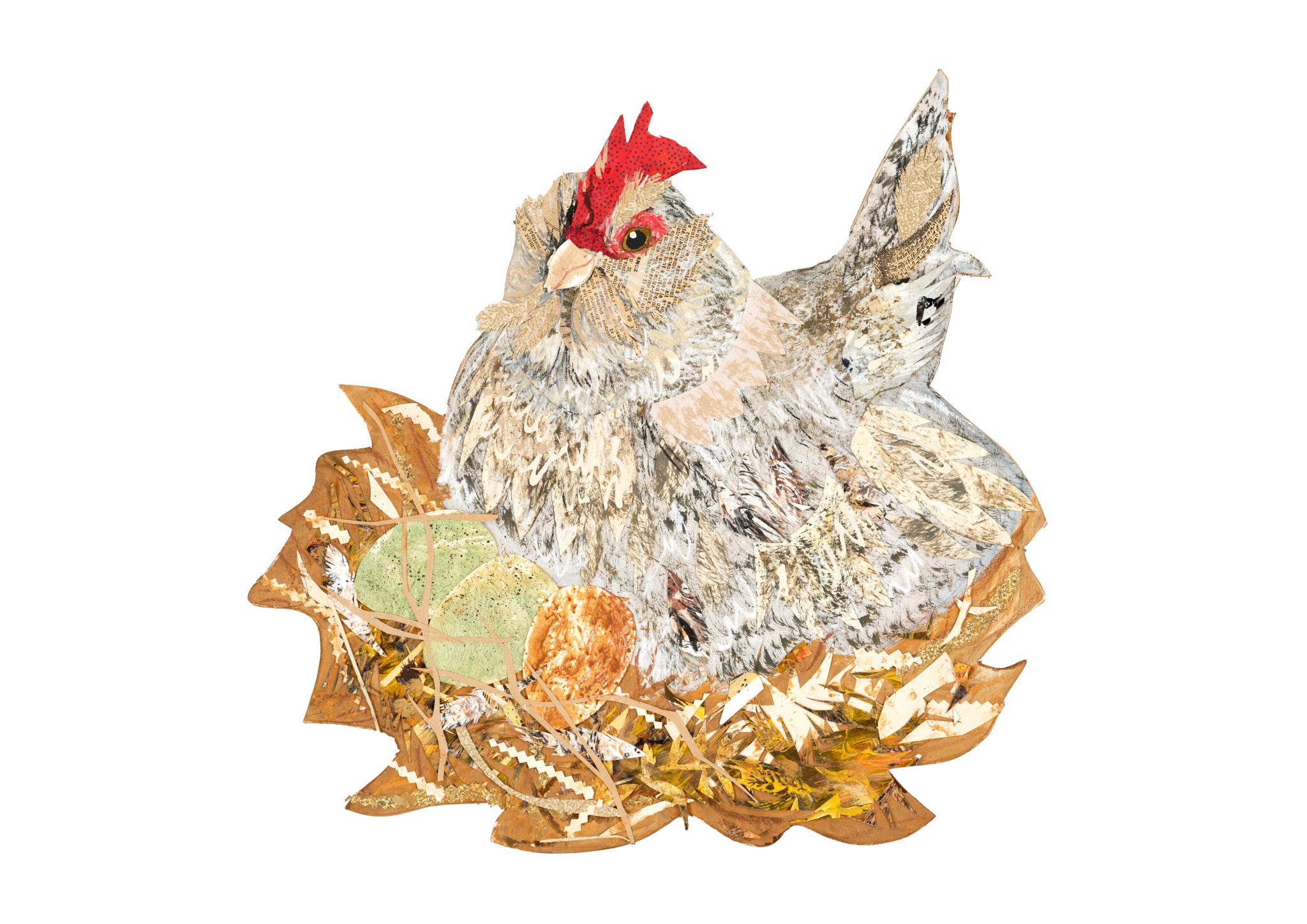 Easter Hen wooden decoration