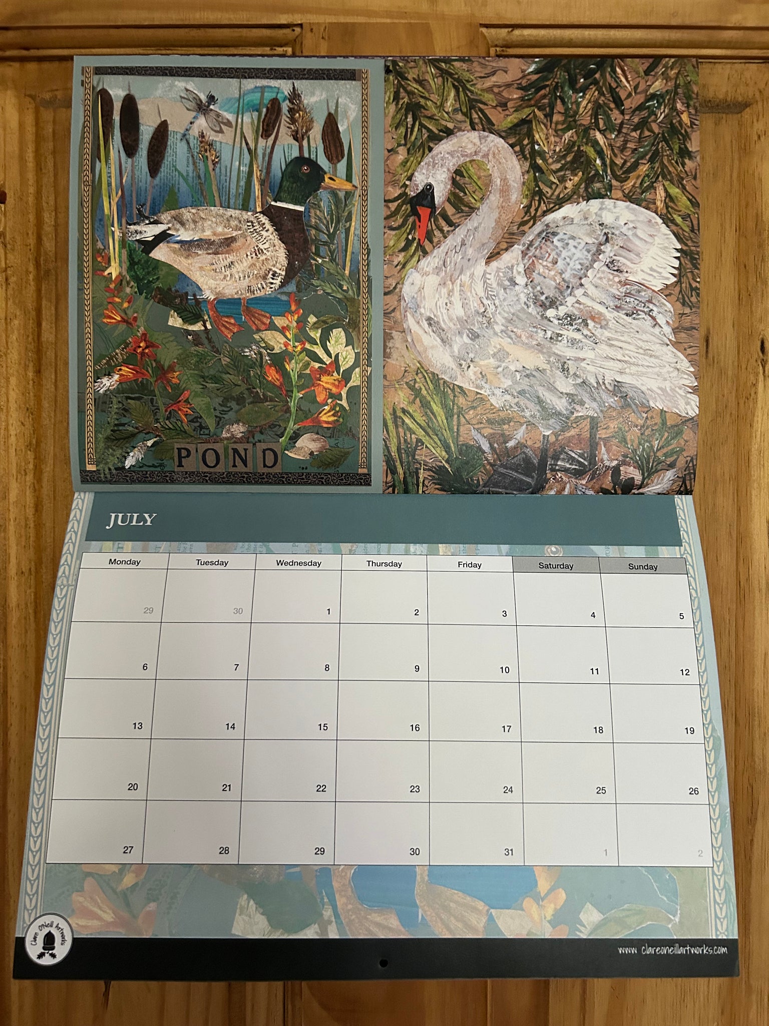 2026 A4 nature inspired booklet style calendar