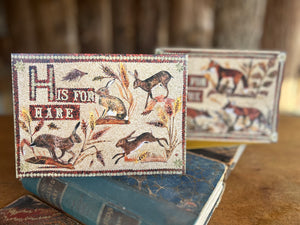 H is for Hare- Blank Greeting card.