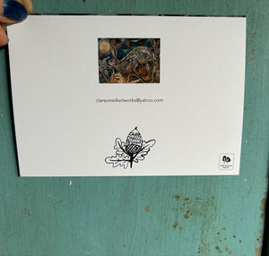 A6 Autumn Hare -Blank Greeting Card