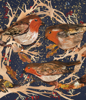 Winter Robins- Fine Art Giclée Print