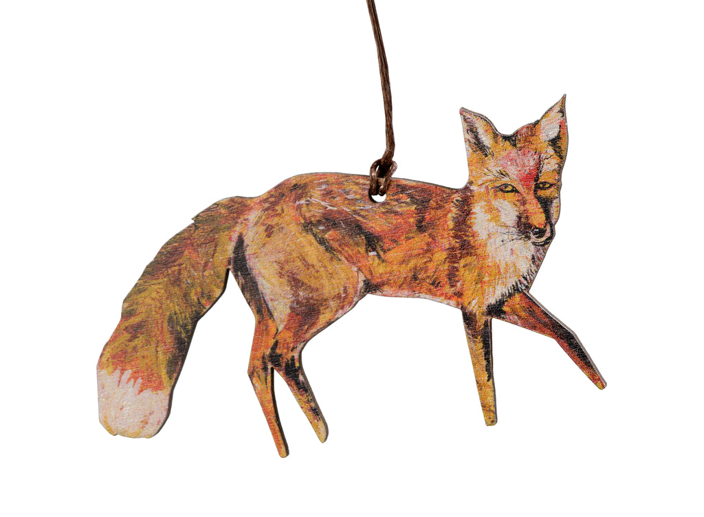 Mr Fox wooden decoration