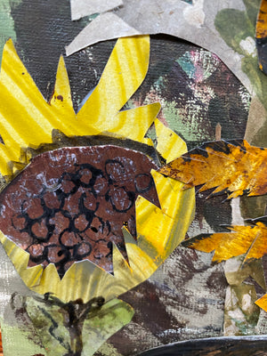 Hare in the sunflowers - Fine Art Giclée Print