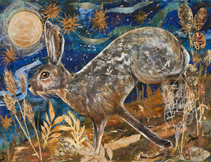 A5 Autumn hare -Blank Greeting Card