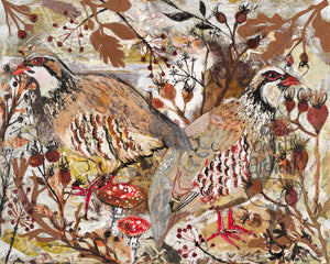 Winter Partridges - Fine Art Giclée Print
