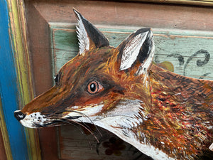 Hand painted wooden Mr Foxy