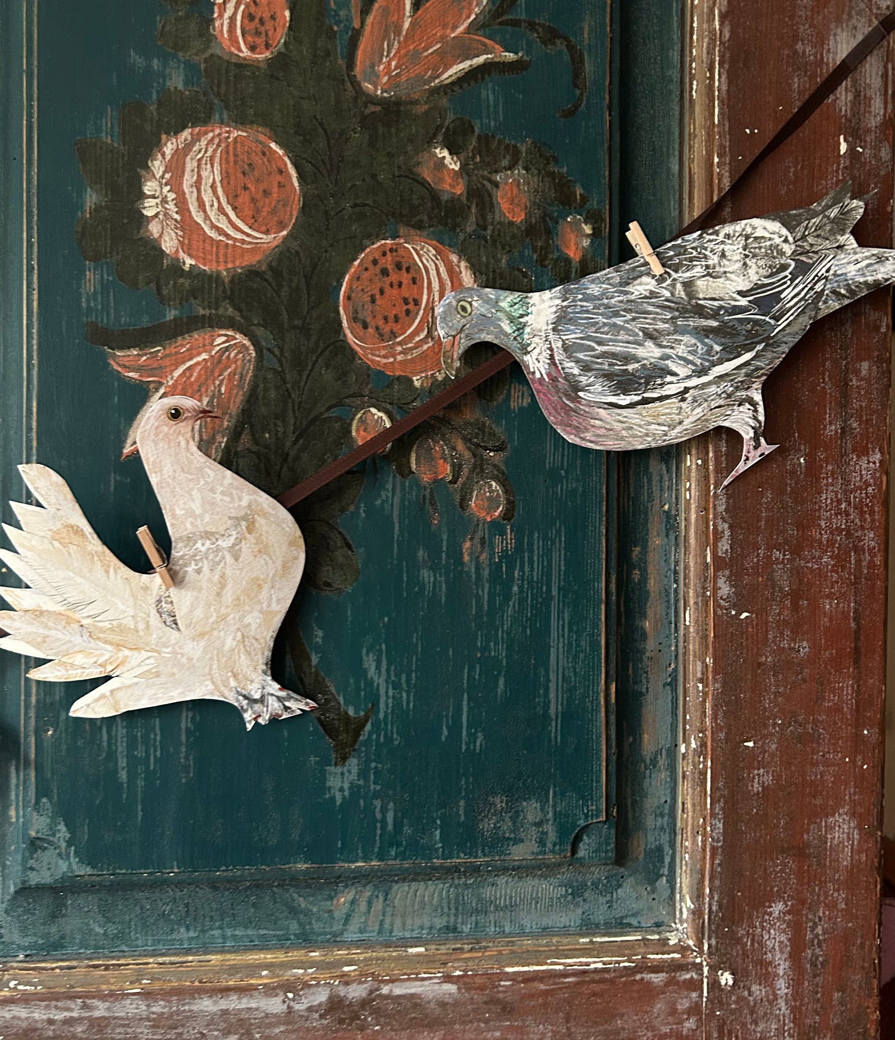 Pigeon/Dove fine art paper garland