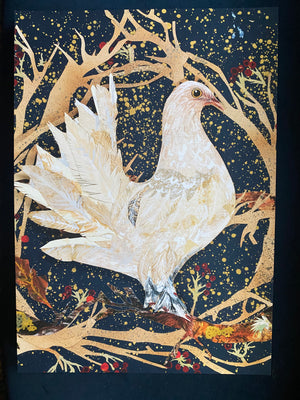 A3 Winter Dove art print