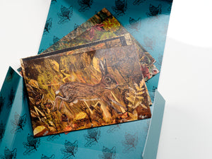 Wonderful wildlife set of 8 postcards and envelopes
