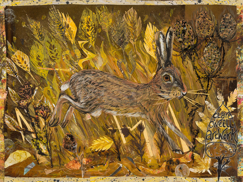 Hare in the wheatfields - Fine Art Giclée Print