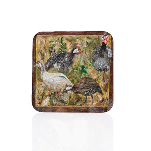 Guinea Fowl- High Gloss Hardback Coaster