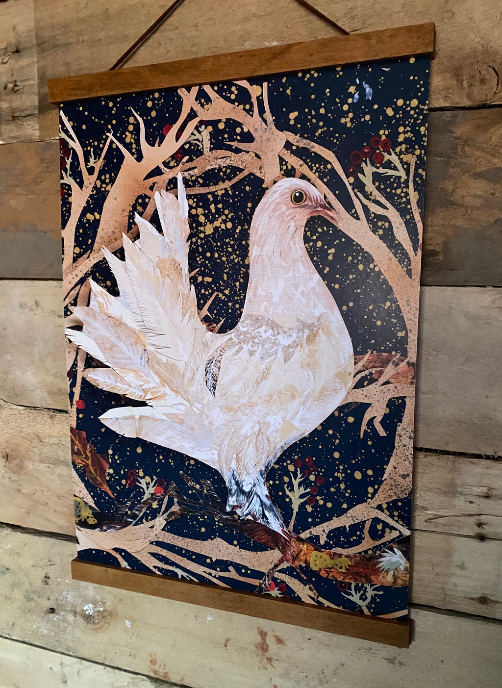 A3 Winter Dove art print