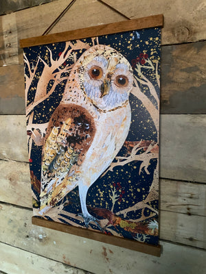A3 Winter Owl art print
