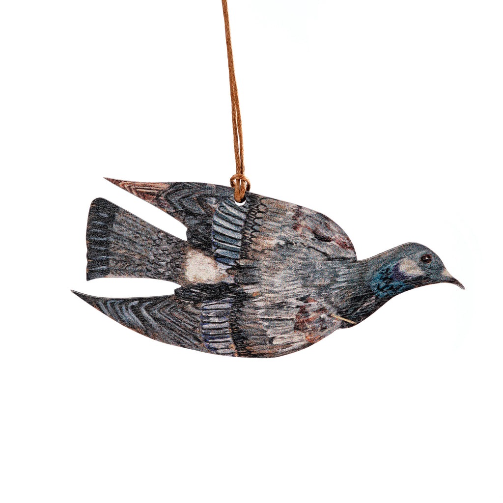 Flying dove wooden decoration
