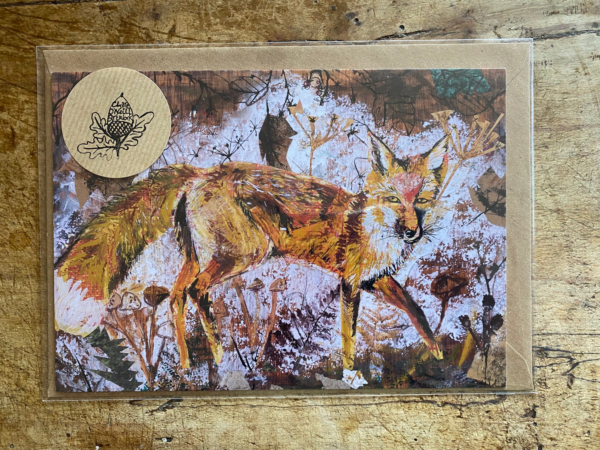 A5 Winter Fox- Blank Greeting Card